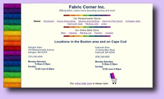 Link to Fabric Corner site